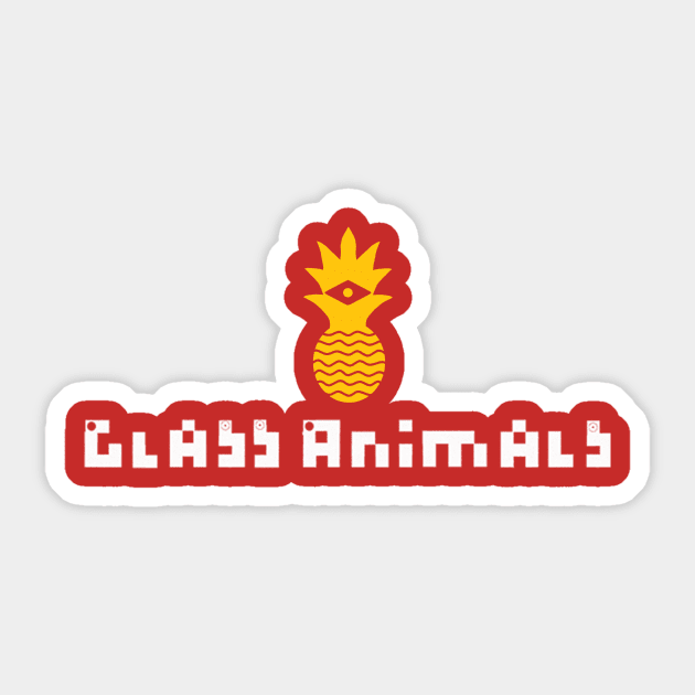 Glass Animals (white text) 1 Sticker by SpareFilm